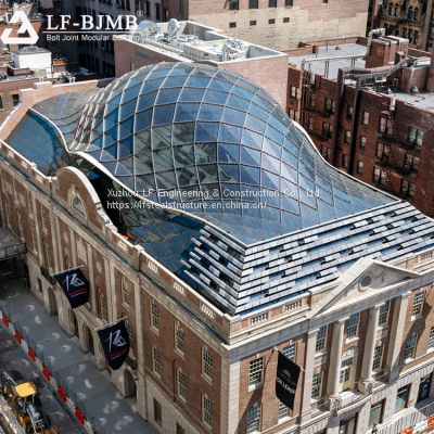 Prefab Dome Structure Build Glass Steel Glass Dome Roof photo-3