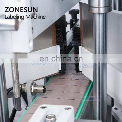 ZONESUN ZS-TB300M Automatic Stickers Flat Bottle Double Sided Labeling Machine For Square Bottles photo-3
