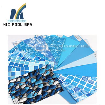 Non-slip vinyl swimming pool liner