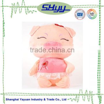 Big smile soft toy pink pig