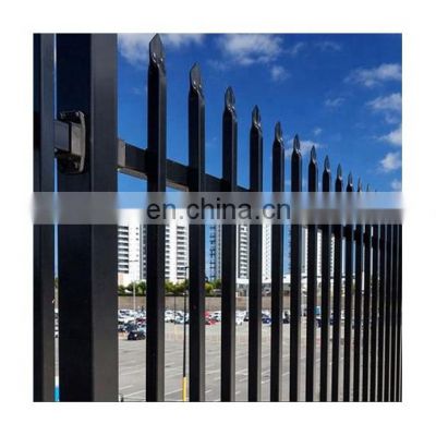 Home Garden Fence Cheap Hot dip Galvanized Zinc Plated Steel Fence with Powder Coated