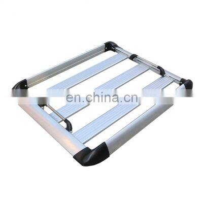 Universal Aluminum  4x4 Roof Top Roof Cargo Basket Rack With Handle Roof Luggage Carrier Rack For Toyota Navara Isuzu Tacoma
