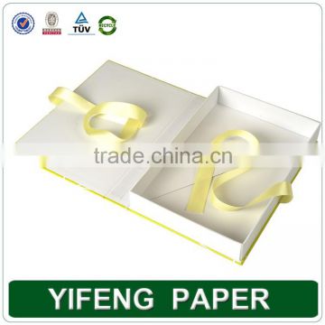 2015 green-yellow printing folding cardboard box