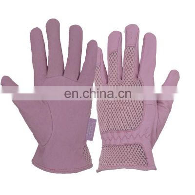 HANDLANDY custom Pigskin leather working driving safety hand garden gloves for kids