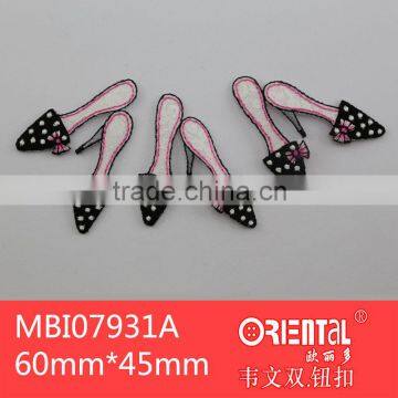 iron on lovely high heeled shoes embroidery patch