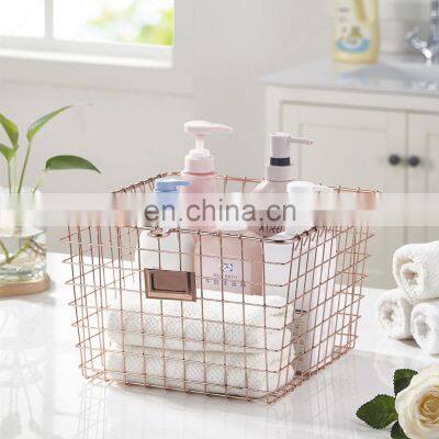 Wire Storage Baskets for Organizing Metal Wire Freezer Organizer Bins With Handles Large Pantry Baskets photo-4