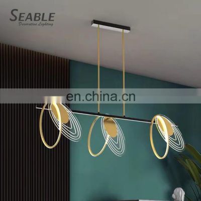 New Listed Decoration Gold Black Indoor Living Room Dining Room Luxury LED Modern Pendant Lamp