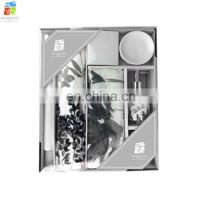 Wholesale new design white complete ceramic bathroom sets bathroom accessory