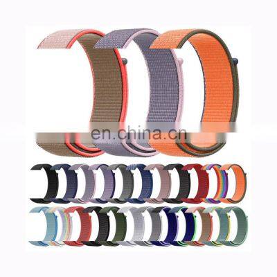 108 Colors Woven Lightweight Breathable Wristband Strap Sport Loop For Ap-ple Watch Series 7/6/5/4/3/2/1 Nylon Band 38 40 42 44