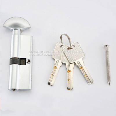 Fan Thumbturn Single Open Euro Profile Brass Lock Cylinder photo-4