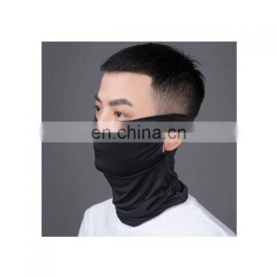 High Quality Unisex Ice Silk Cooling Sports Ear Loops Face Scarf for Dust Outdoors Neck Gaiter Balaclava Bandana Head wear