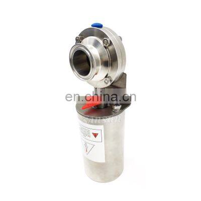 2.5 Inch Sanitary Pneumatic Actuated Butterfly Valve