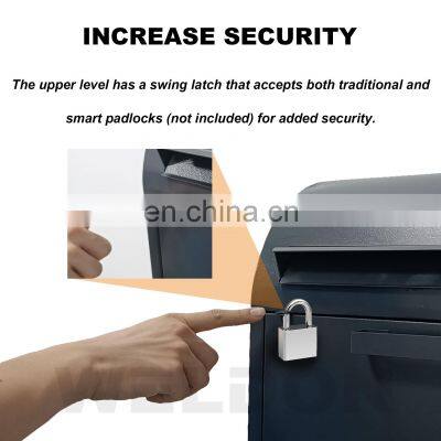 Customized German Outer Door Water-proof Mailbox Hot Selling Letter Box Waterproof Standing Parcel Mailbox photo-5