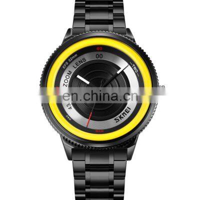 New design wristwatch men brand original wholesale Skmei 9267  stainless steel 30m waterproof quartz watch