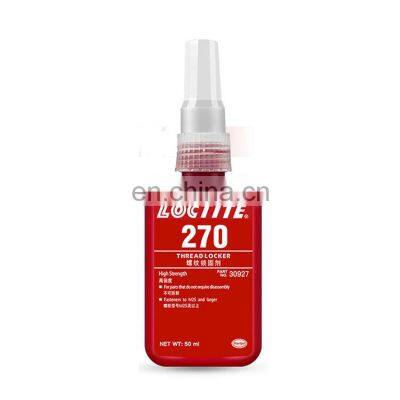 10ml 50ml 250ml loctiter anaerobic glue 270 red high strength anti-loose screw glue oil resistant permanent thread fastener