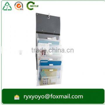 wholesale pp plastic poly hanging wall file holder with pockets