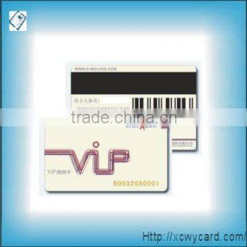 Vip card with magnetic stripe