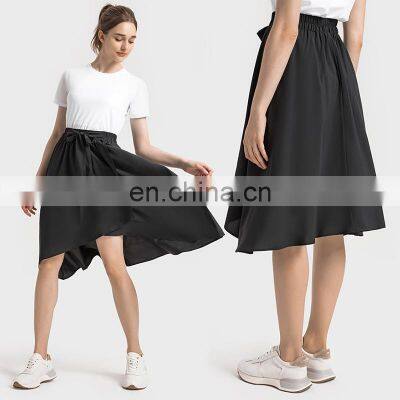 Quick Dry Clothing One Piece Skirt Custom High Waist Premium Anti-blowing Water-cooled Pleated Sport Skirt Women Sportswear photo-3