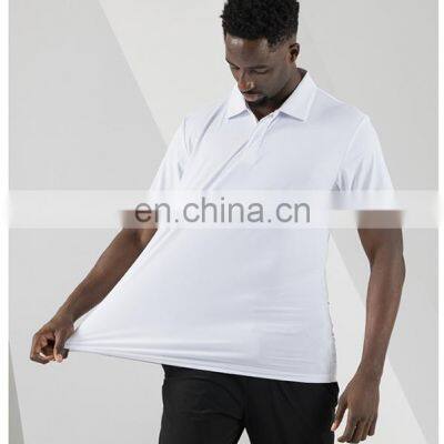 Wholesale New Style Men's Casual Gym Fitness Polo Shirt Ice Silk Quick Dry Workout Sports Active Running Short Sleeve T-Shirt photo-5