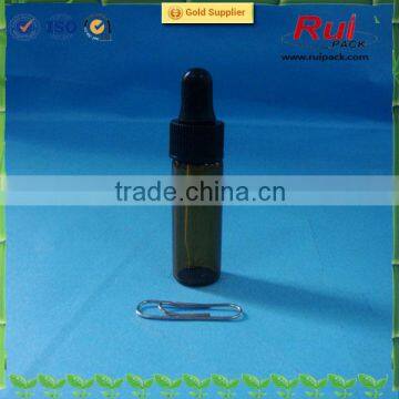 4ml brown glass e-liquid dropper bottles with cap