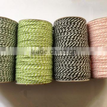 High Quality customized double color paper rope, Twisted Nelon Rope