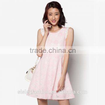 2016 hot sale women mini dress design OEM short sleeve custom dress D317