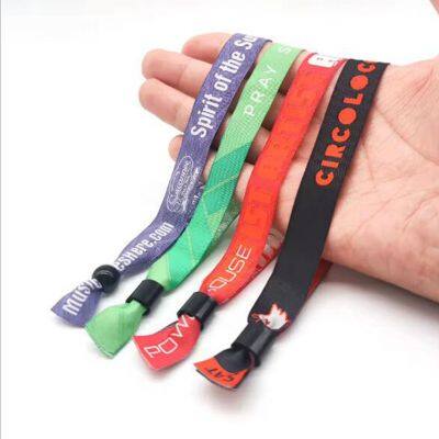 Custom Promotion RFID Bracelet NFC Festival Ticket Concert Entry Woven Wristband/Bracelet photo-3