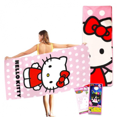 Hello Kitty Beach Towel Pool Towel for Kids and Adults