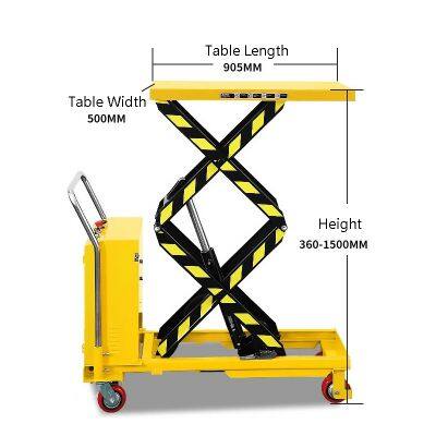 Electric Portable Manual Hydraulic Lift Tables Scissor Lifting Platforms photo-3