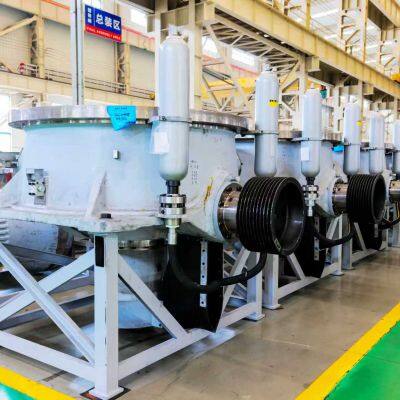 250-275 Тонн в час Стальной конструкции Крупнодробильный комплекс с конусным дробилкой HST315 и вибрационный экран 2760 для конечного материала 0-15 мм