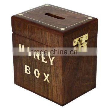 Christmas Handcrafted Wooden Money Box