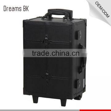 2016 Newest Design Professional Pvc Trolley Makeup Display Case With 6 Lights Mirror photo-3