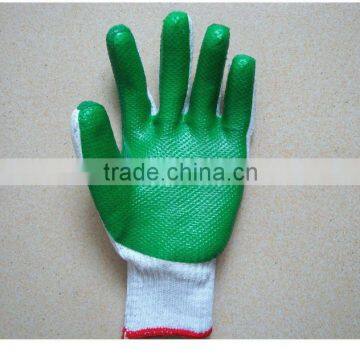 26cm hot selling rubber coated working glove