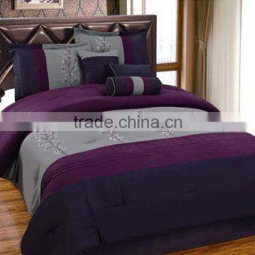 china cotton flower microfiber embroidered duvet cover comforter set