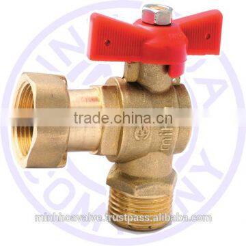 BRASS ANGLE VALVE WITH CHECK VALVE BEFORE WATER METER FROM VIET NAM