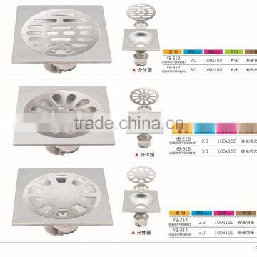 Modern square floor drain