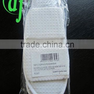 white comfortable disposable velour hotel slippers /wealth hotel slipper