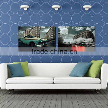 Cars Waterproof Oil Canvas Printed Painting