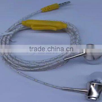 Metal Head Cheap Colorful Earphones Headset LED Flash Night Light Noctilucent Earphone With Clip Mic For Smart Phone photo-2