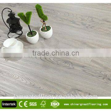 12.3mm waterproof grey oak laminated floor spill proof