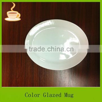 LJ-4197 oval shape ceramic plates/ porcelain plate