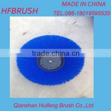 Blue bristle cup brush for cleaning road