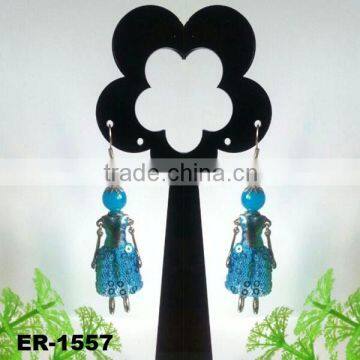 2014 New Fashion Handmade Paris doll earrings