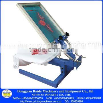 NS101 Manual Desk Top 1 Color 1 Station Adjustable Simply Silk Screen Printing Machine for Flat Surface Objects photo-4
