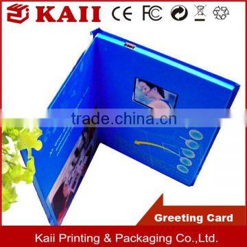 Most thinnest A4 brochure 4.3 inch TFT lcd video greeting card, lcd video cards, video brochure