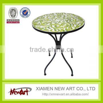 Color Metal Glass Outdoor Garden Furniture Patio Furniture Glass Furniture