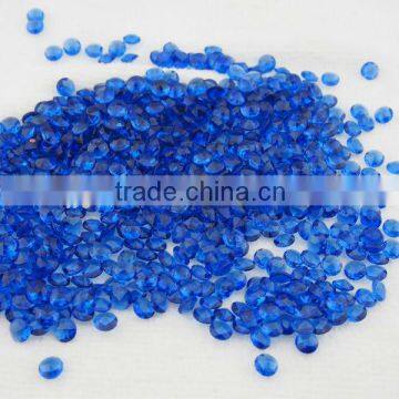 Lab created machine cut 5mm blue ocean gems