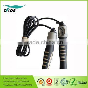 Black Digital Cordless Jumping Rope,#1 Recommended Speed Rope for Cardio Fitness Training