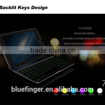 CE&FCCPassed factory supply backlit keys Bluetooth keyboard case for Min4 wireless clamshell Bluetooth keyboard case whosale