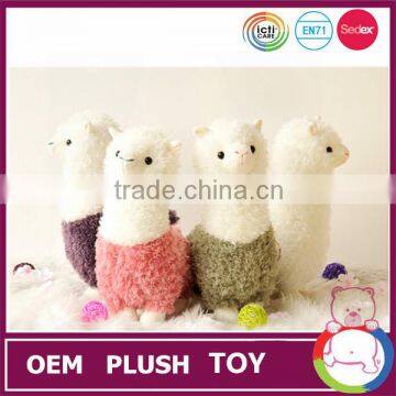 Custom wholesale soft mini stuffed alpaca toy